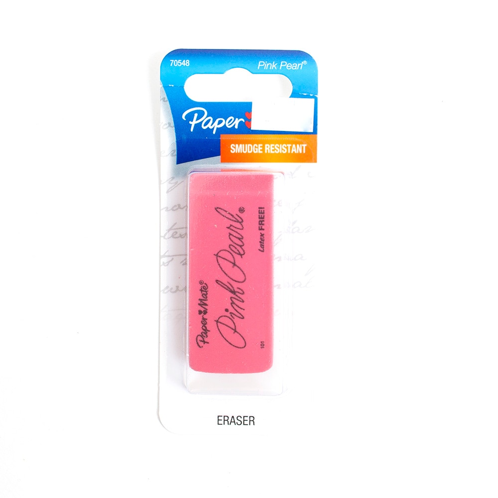 Paper Mate, Pink Pearl, Eraser, Large, Carded